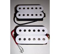 Nuovo Set 2 Humbucker Alnico V - 11 5k/11 7k - Bianco - Chitarra STRAT /TV/ Sg /