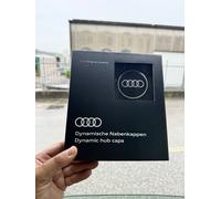 Audi 4M8071006A - Coprimozzo dinamico, 4 pezzi, colore: Nero/Argento