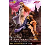 NUOVO set Alpha Omega Gundam Wing Heero Yuy & Rela Peacecraft 30° anniversario