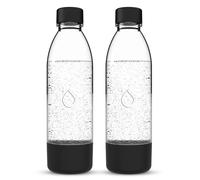 NUOVO set bottiglie Dafi PushAir 0,7 L nero 2 pezzi borracce carbonatore
