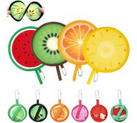 Nuovo set completo multicolore disponibile, stampa a fette di frutta anguria / kiwi / arancia / ananas ecc. gancio a catena con perline, design pieghevole a torsione in un secondo, manuale non elettri