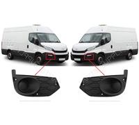 Nuovo Set Coppia Coprifaro Paraurti Anteriore IVECO Daily City 2014-2020 Nero
