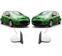 Nuovo Set Coppia Specchietti Laterali Elettrici L&R Mazda 2 II 2007-2014 3Pin