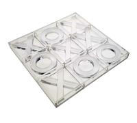 Nuovo Set Deluxe In Acrilico Tic Tac Toe - Gioco Da Tavolo In Cristallo Luxe