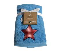 Nuovo Set Di 2 DEBORAH CONNOLLY Turchese Stella Rosso Bianco Plade Asciugamano