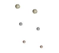 Nuovo Set Di 3 Guess 3 Tono,Oro Rosa,Oro,Argento,Palle Fuoco,Crystal,Orecchini