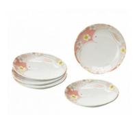 Nuovo set di 5 piatti giapponesi Lucky Rabbit Mino Ware in ceramica sicuri pe...