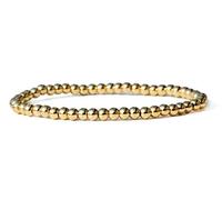 Nuovo Set di Braccialetti da Uomo di Lusso con Corona Reale, Numeri Romani, Bracciale Rigido, Gioielli, 1 Pezzo, Perline d'oro da 4 mm