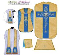 NUOVO set di masse giallo con giubbotto casual blu marian Fiddleback, AVE MARIA