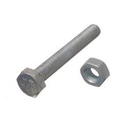 Nuovo Set Di Viti A Esagono 48 X 4.8 Grado M10 80mm Zincato BZP - Onestopdiy - H
