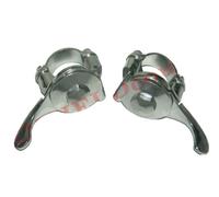 Nuovo Set Leva Choke Cromato Sinistra Destra 7/8" Per Norton BSA AEs