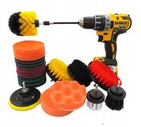 NUOVO set spazzole di pulizia trapano 23 pezzi cuscinetti in nylon prolunga a...