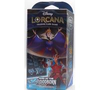 Nuovo Sigillato Disney Lorcana Rise Of The Floodborn Figurina Gioco Starter Deck