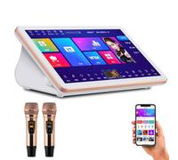 Nuovo Sis-tema Karaoke, Touch Screen, Con Mixer E Funzione Eco, Wi-Fi + App, Lettore Karaoke Intelligente, Guarda Film, Karaoke, Trasmissione in Diretta 15.6in-8T