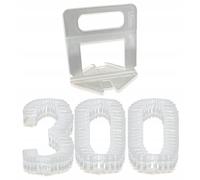 NUOVO sistema di livellamento piastrelle set 300 clip 1,5 mm supporto per la ...