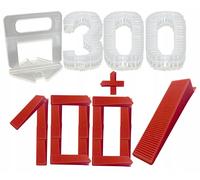NUOVO sistema di livellamento piastrelle set 300 clip 100 cunei 1 5 mm posa p...