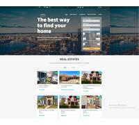 Nuovo sito web immobiliare moderno / proprietà / hosting gratuito /...