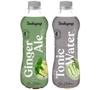 NUOVO Sodapop Scirup Bar Edition Tonic Zenzero 2x500 ml sciroppo per bevande set
