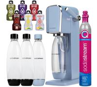 NUOVO Sodastream Gorgogliatore Acqua Tipo Blu 3 Bottiglie Cartuccia CO2 Bevan...