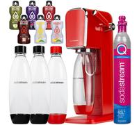 NUOVO SodaStream Gorgogliatore Acqua Tipo Rosso 3 Bottiglie CO2 QuickConnect ...