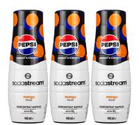 NUOVO SODASTREAM Pepsi Max Zero Zucchero Mango 3x440ml Sciroppo Concentrato Set