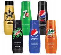 NUOVO SodaStream Sciroppo Mixpack 6x 440ml 7Up Pepsi Mirinda Dew Zero