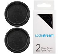 NUOVO SodaStream tappo di ricambio Crystal caraffa in vetro 07L nero 2 pezzi