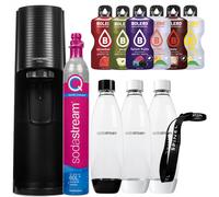 NUOVO SodaStream Terra nero + 2 x 1 L fusibile bianco bottiglie + cordino spi...