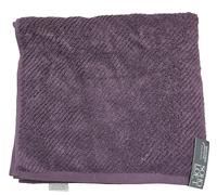 Nuovo SOHO LOFT Viola Scuro Trama 3D Righe Peluche Soft 100% Cotone Asciugamano