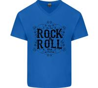 Nuovo Soul Rock N Rotolo Uomo Scollo A V Cotone T-Shirt