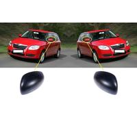 Nuovo Specchietto Laterale Cappucci Coperchio Nero SX + Dx per Skoda Fabia 2007