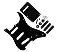 Nuovo SSS nero a 11 fori 1Ply per accessori per chitarra con piastra posteriore per battipenna per chitarra elettrica for For ST Professionale Battipenna per Chitarra Elettrica
