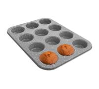 NUOVO stampo per muffin Orion Granit Grande 12 pezzi antiaderente lavabile in...