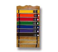 Nuovo Standard da Parete Arti Marziali Cinture Espositore Regali Karate Judo Tkd