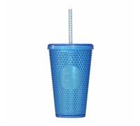 NUOVO Starbucks Japan 2022 Cold Cup Bumpy Blue Tumbler 473 ml - Primaver...