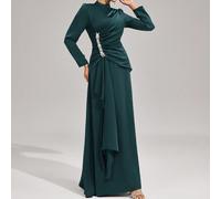 Nuovo stile elegante abito da sera a maniche lunghe e vestibilità aderente, abito da damigella d'onore per feste autunnali e invernali, abito da invitato al matrimonio, abito da sera, gonna L,M,S,XL,X