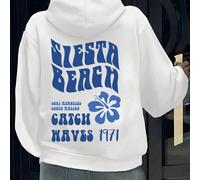 Nuovo stile primavera e autunno 2025, felpa a maniche lunghe per ragazze più grandi, nera, design con stampa graffiti, stile casual, vestibilità ampia, tessuto confortevole, adatta per le stagioni pri