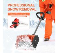 Nuovo stile senza fili spezzatrice per la rimozione della neve spazzaneve portatile spinta a mano neve più chiara piccola macchina per la pulizia spingipne per esterni
