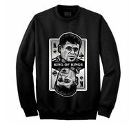 Nuovo Streetwear on Demand El Chapo Mazzo Di Carte Nero Girocollo Maglione
