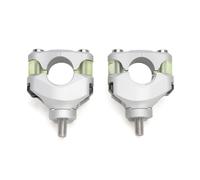 Nuovo Supporto Manubrio Moto Eurowagens 28MM Estensione Serraggio Argento