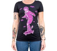 Nuovo T-Shirt EDDIE Lowbrow Art Company Donna Nera SM-2XL Prodotto Negli USA