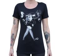 Nuovo T-Shirt RAISE THE DEAD Della Lowbrow Art Company Nera Piccola-Grande Rara