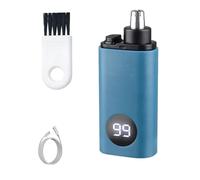Nuovo tagliacapelli elettrico ricaricabile, tagliacapelli portatile, tagliacapelli per orecchie e naso per uomini e donne. (Blu)
