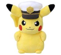 NUOVO Takara Tomy Pocket Monster Pokemon Peluche Capitano Pikachu 22 cm Giappone