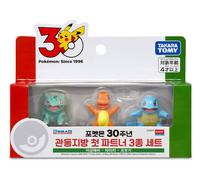 [Nuovo] Takara Tomy Pokemon 30th Anniversary Kanto First Partner Figure Set C...