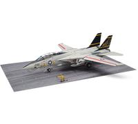 Tamiya Kit plastico Grumman F-14A Tomcat Set lancio da portaerei Scala 1/48 61122 Nuovo