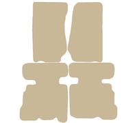 Premium Tappetini Velluto per Jeep Wrangler JK 5 porta 2007-2011, BEIGE Tappeti