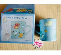 NUOVO Tazza originale Pokemon Center 340 ml e set cucchiaio Little Daydream ...