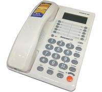 Nuovo Telefono Fisso a Filo Telmar con 3 Memorie Bianco con Tasti Numeri Grandi