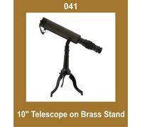 Nuovo telescopio da 10 pollici su treppiede in ottone supporto nautico da col...